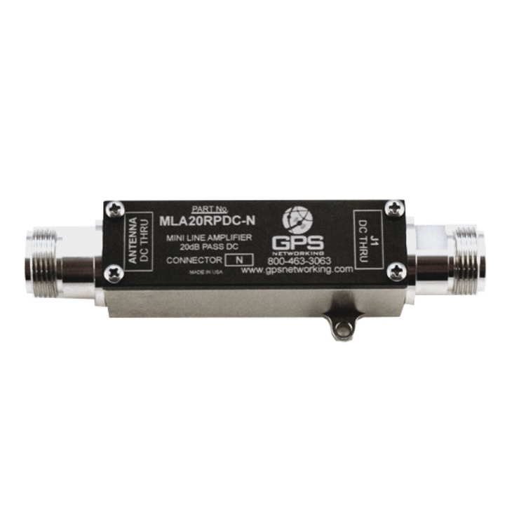 GPS Networking MLA20RPDC Mini GPS Line Amplifier 20dB Gain Mini Housing (Pass DC) Canal