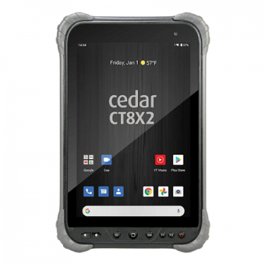 Cedar CT8X2 GNSS-Enabled Rugged Tablet