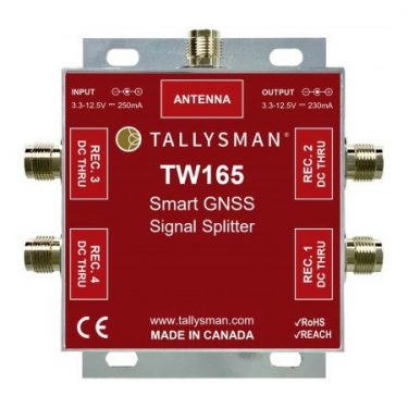 Tallysman TW165 1-to-4 Port Smart Power GNSS Signal Splitter